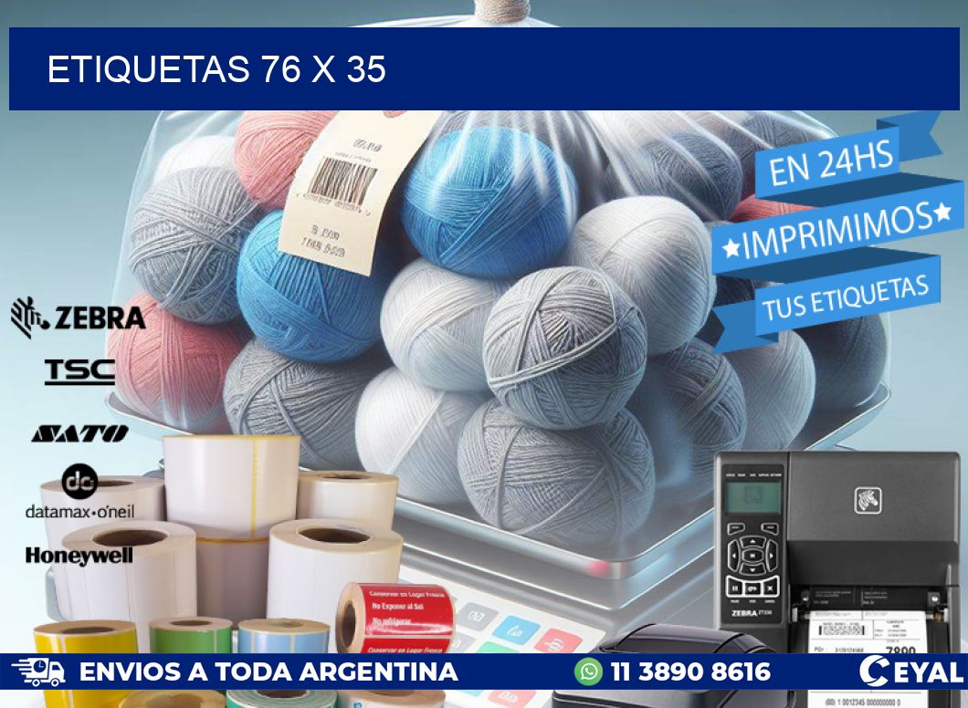 ETIQUETAS 76 x 35