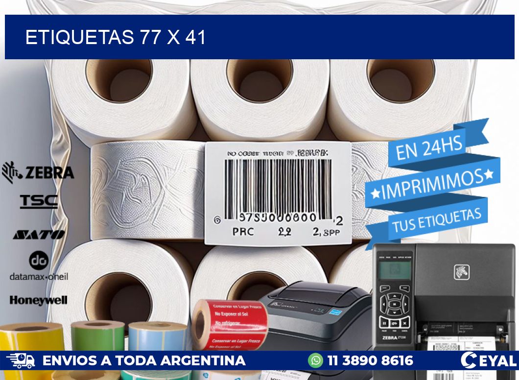 ETIQUETAS 77 x 41