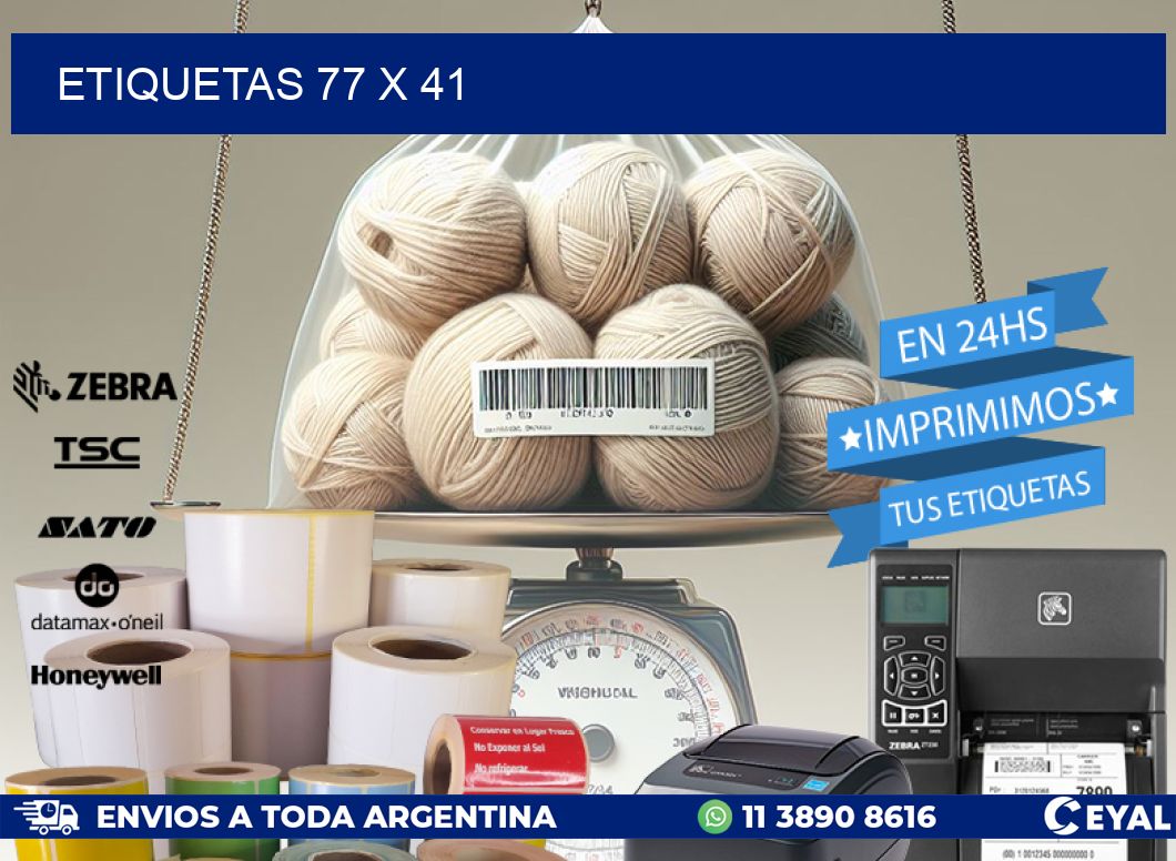 ETIQUETAS 77 x 41