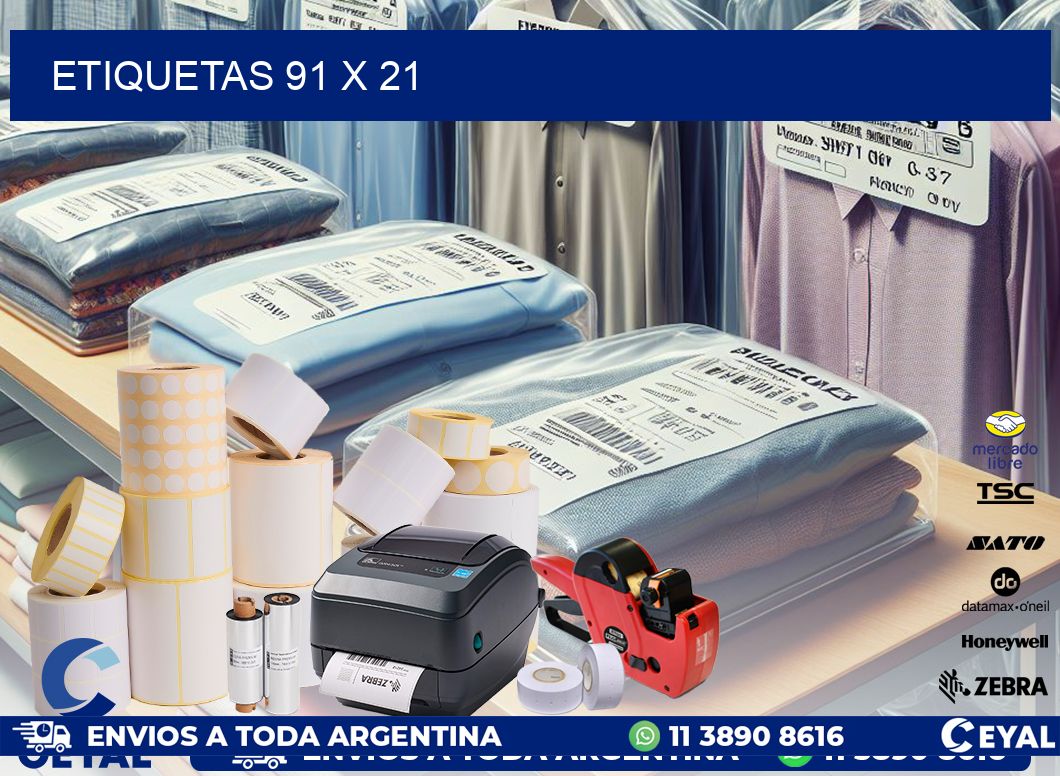 ETIQUETAS 91 x 21