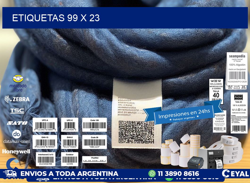 ETIQUETAS 99 x 23