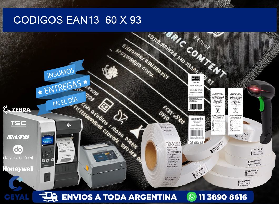 CODIGOS EAN13 60 x 93