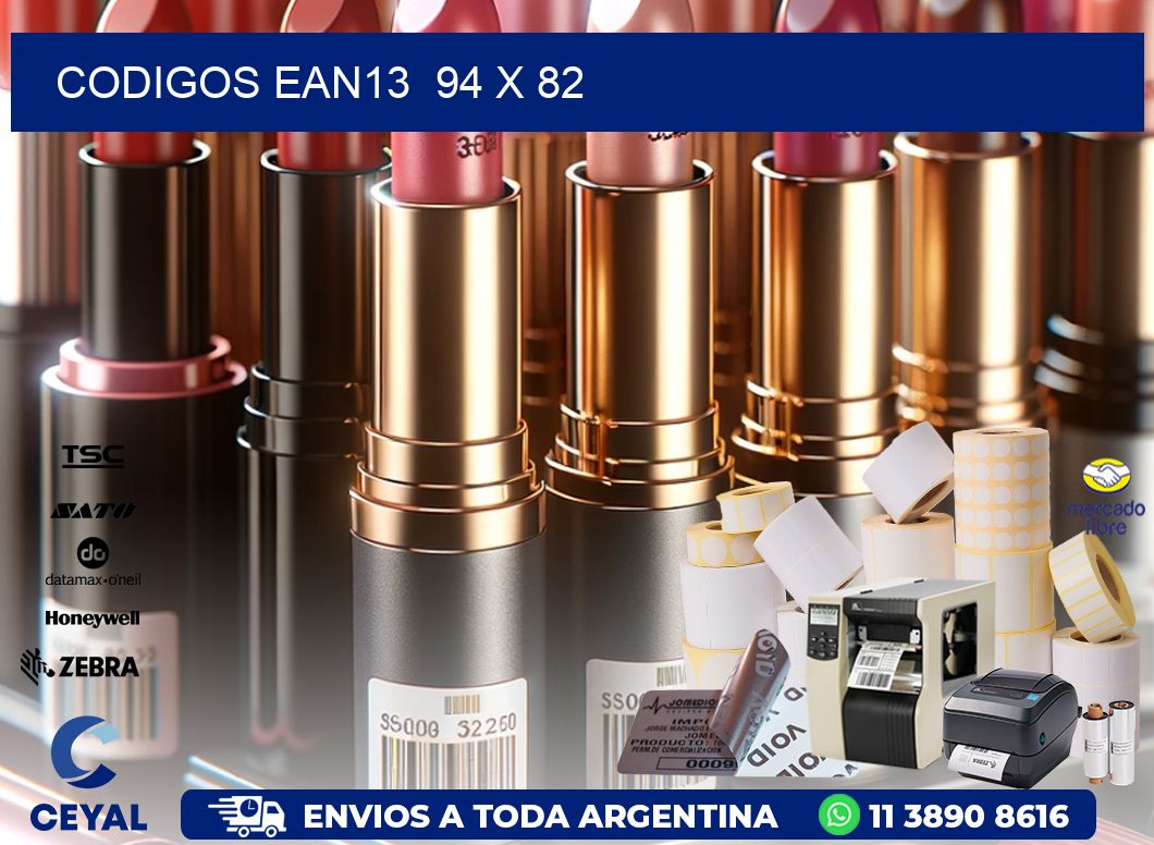 CODIGOS EAN13  94 x 82