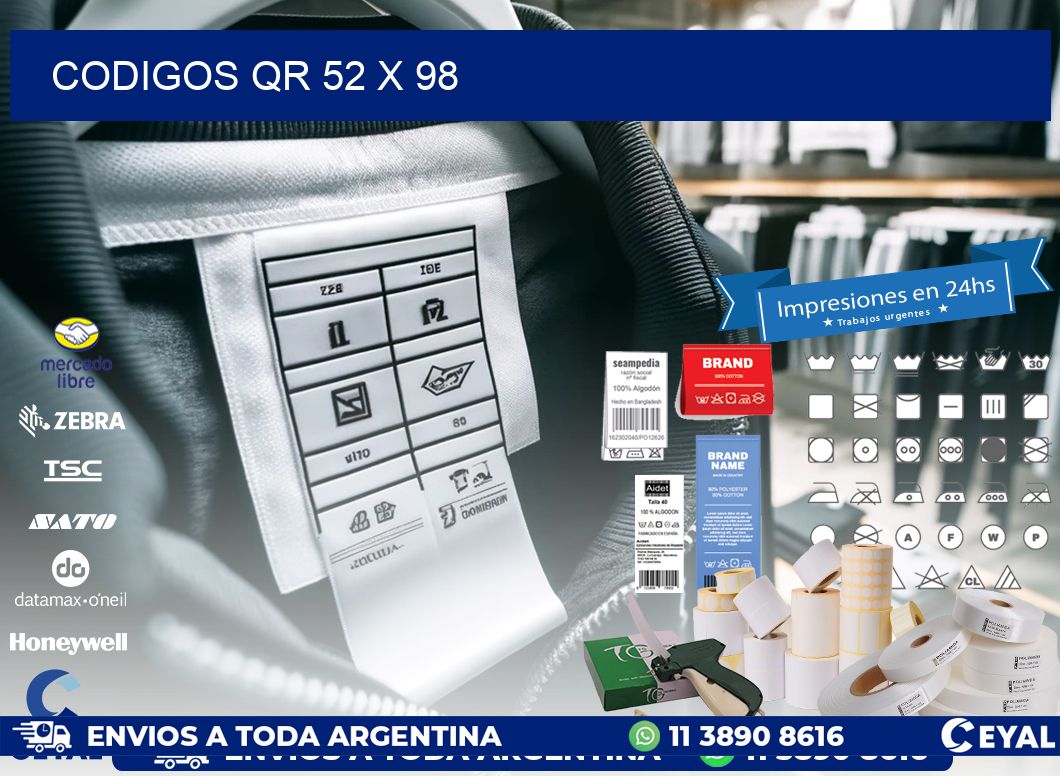 CODIGOS QR 52 x 98