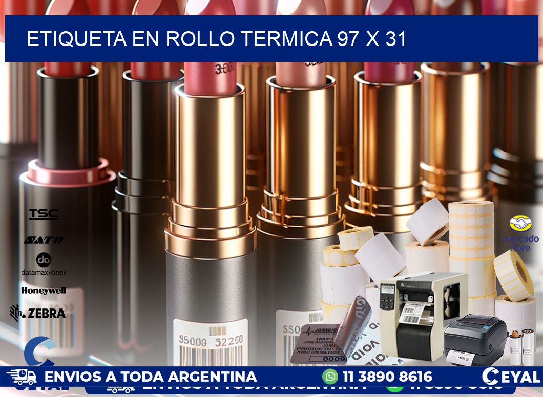 ETIQUETA EN ROLLO TERMICA 97 x 31