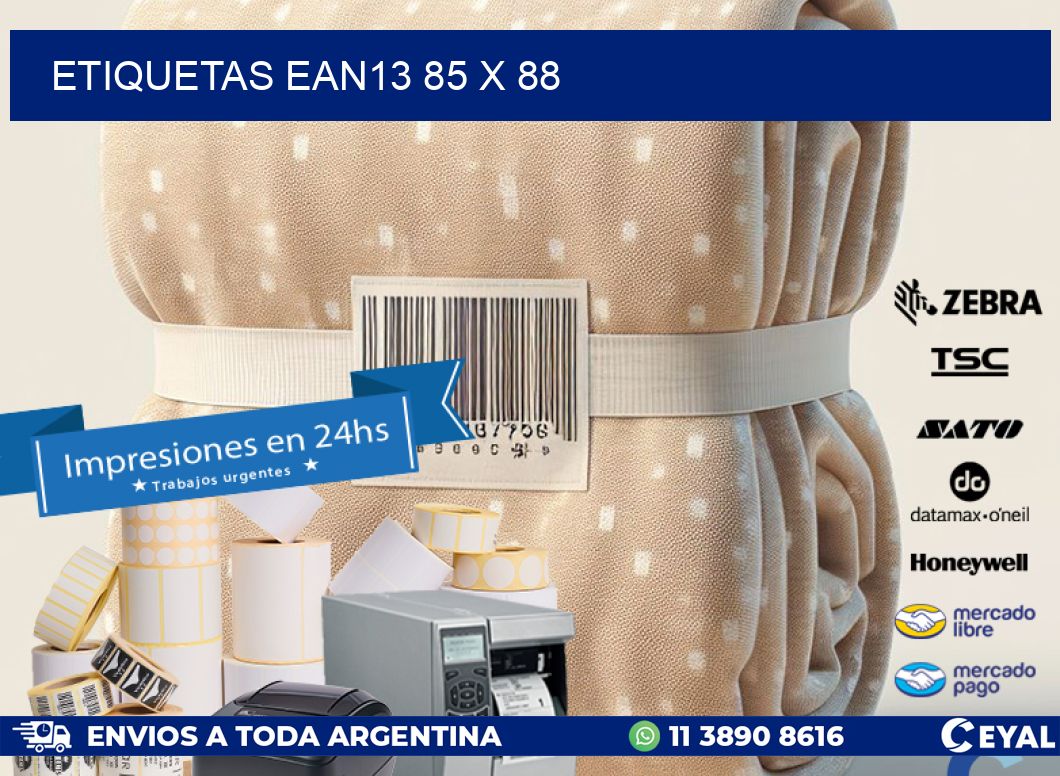 ETIQUETAS EAN13 85 x 88