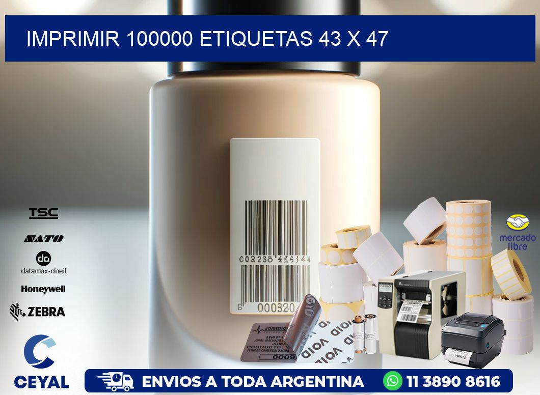 IMPRIMIR 100000 ETIQUETAS 43 x 47
