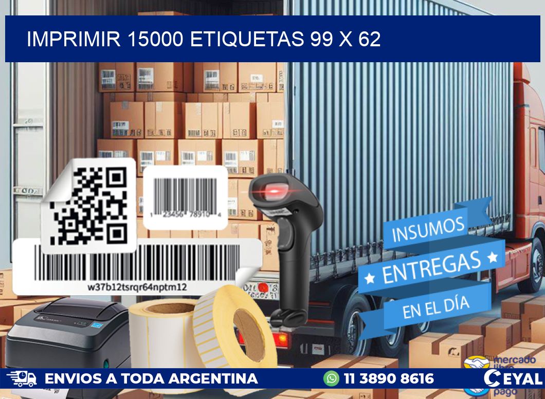 IMPRIMIR 15000 ETIQUETAS 99 x 62