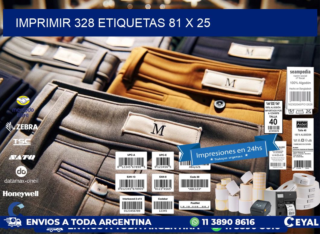 IMPRIMIR 328 ETIQUETAS 81 x 25