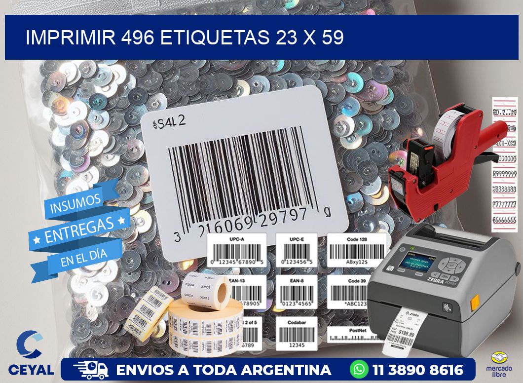 IMPRIMIR 496 ETIQUETAS 23 x 59
