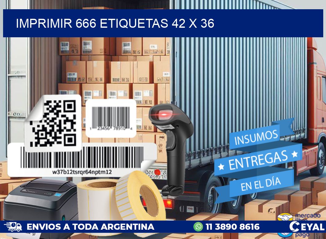 IMPRIMIR 666 ETIQUETAS 42 x 36