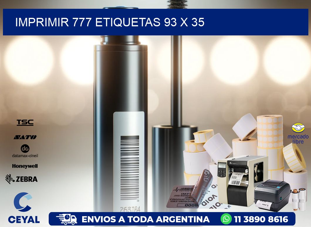 IMPRIMIR 777 ETIQUETAS 93 x 35