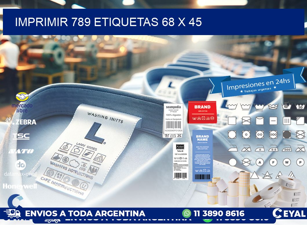 IMPRIMIR 789 ETIQUETAS 68 x 45