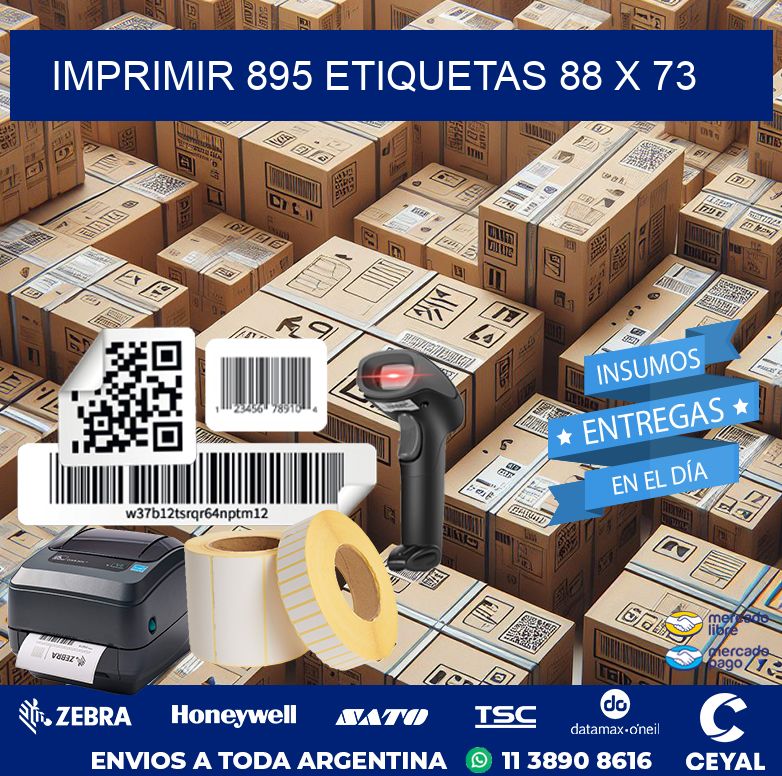 IMPRIMIR 895 ETIQUETAS 88 x 73