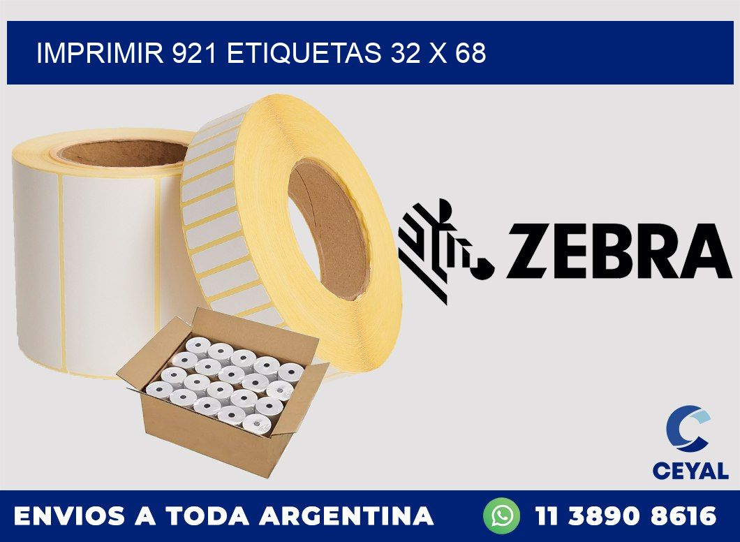 IMPRIMIR 921 ETIQUETAS 32 x 68