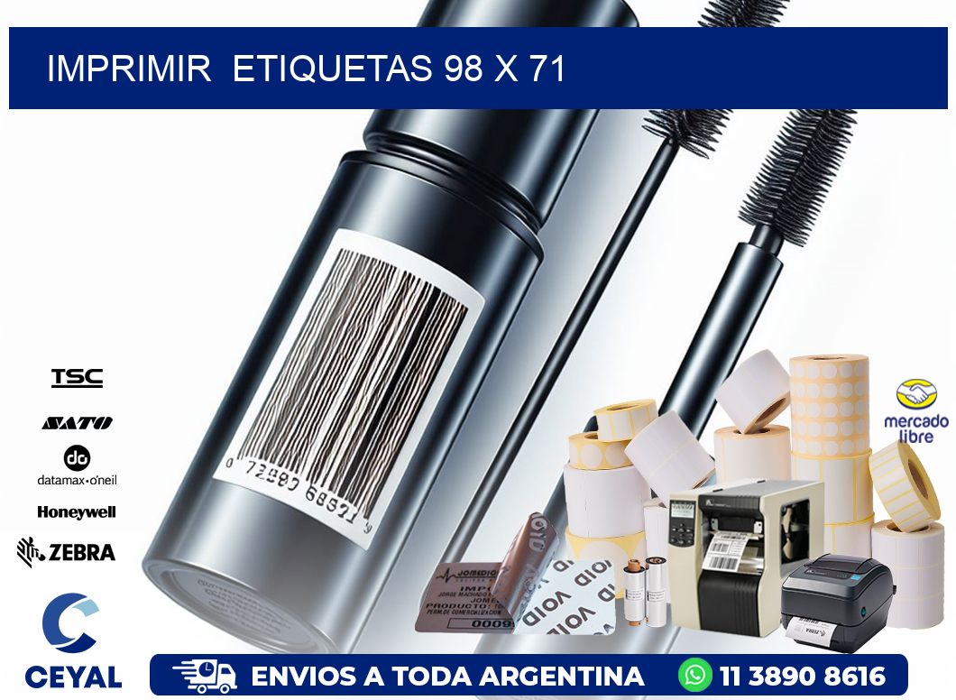 IMPRIMIR ETIQUETAS 98 x 71