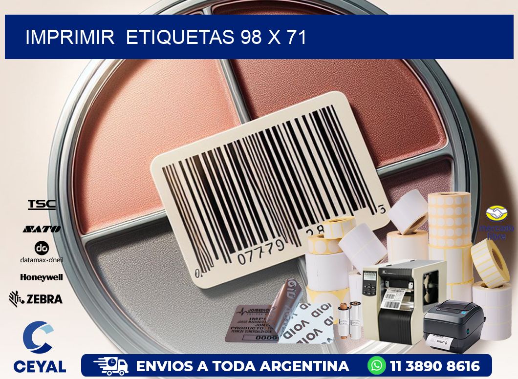 IMPRIMIR ETIQUETAS 98 x 71