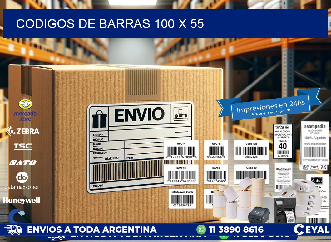 codigos de barras 100 x 55