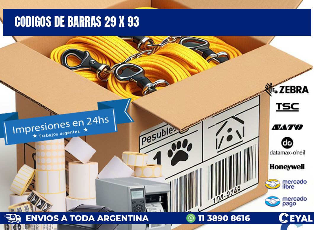codigos de barras 29 x 93
