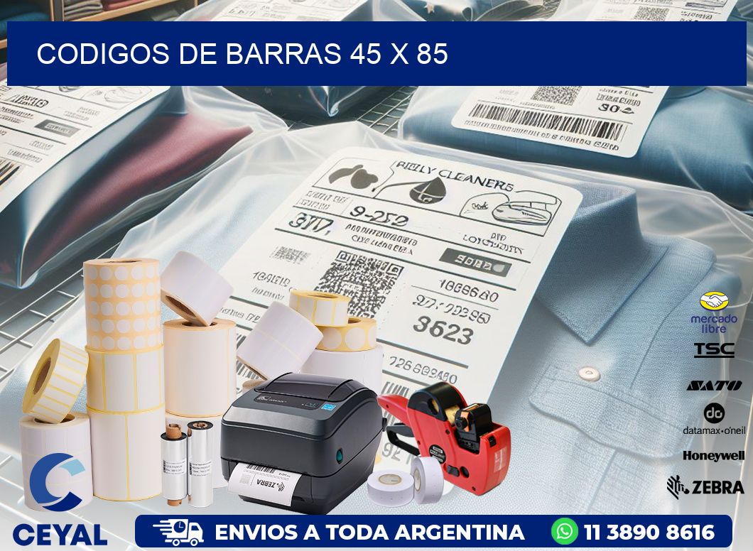 codigos de barras 45 x 85