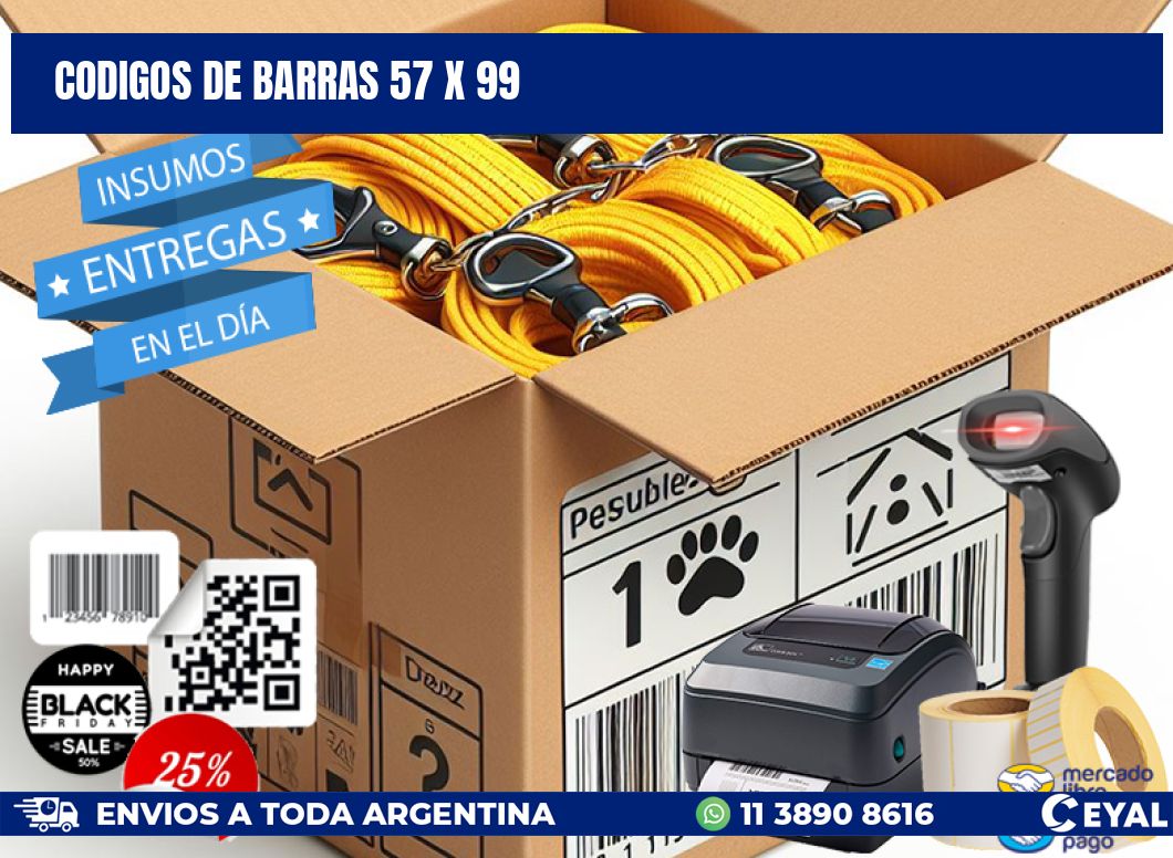 codigos de barras 57 x 99
