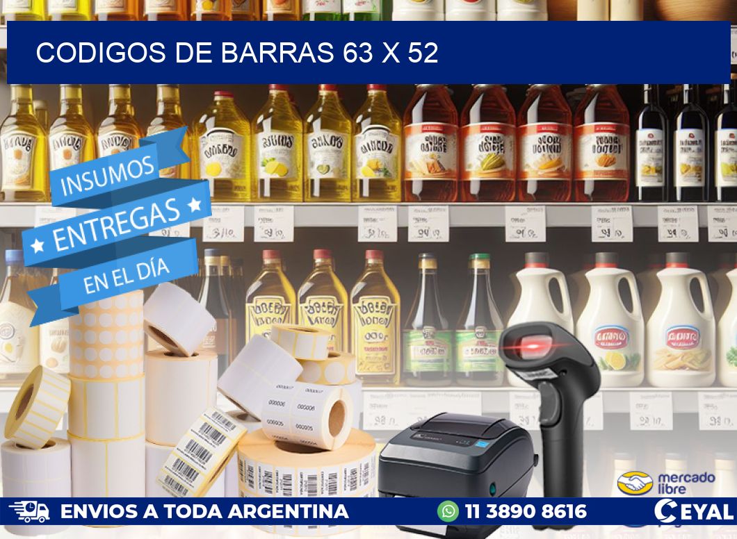 codigos de barras 63 x 52