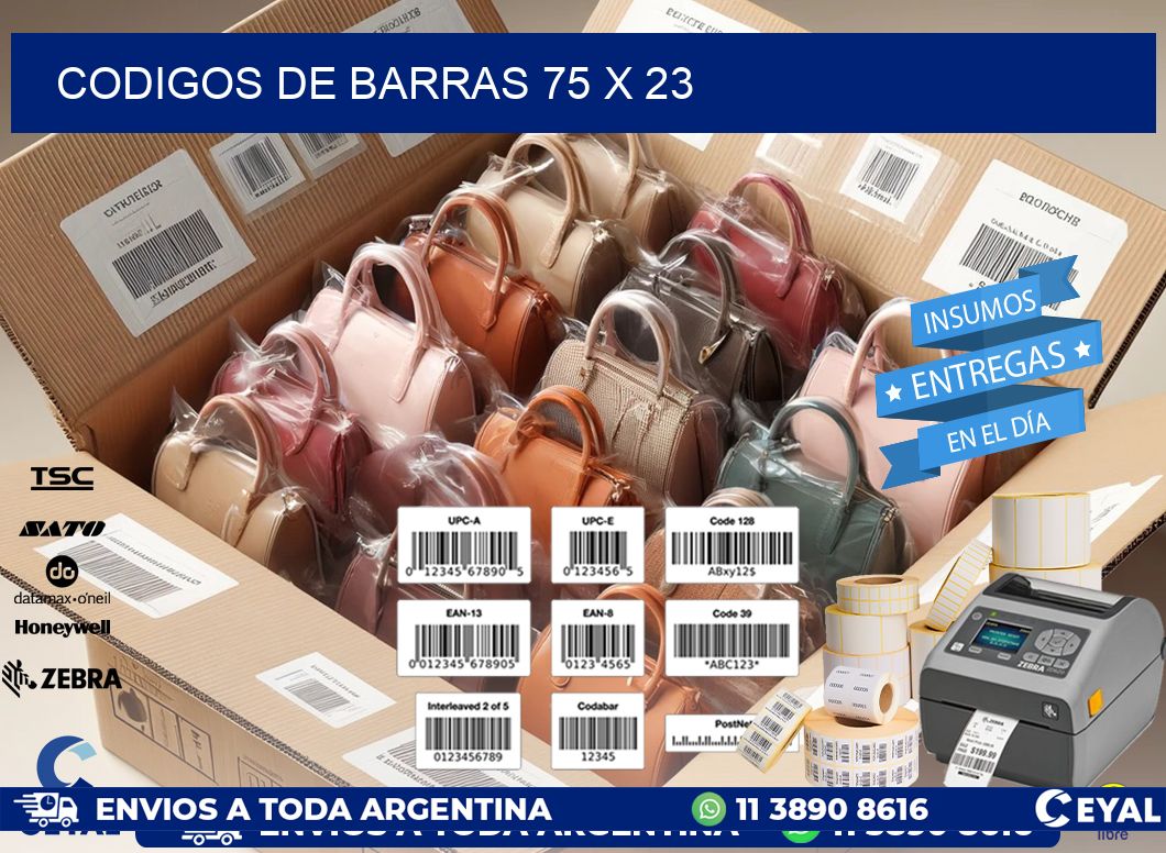 codigos de barras 75 x 23