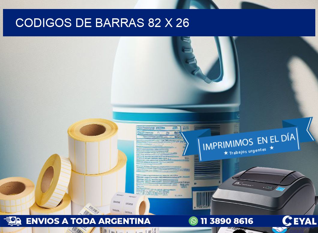 codigos de barras 82 x 26