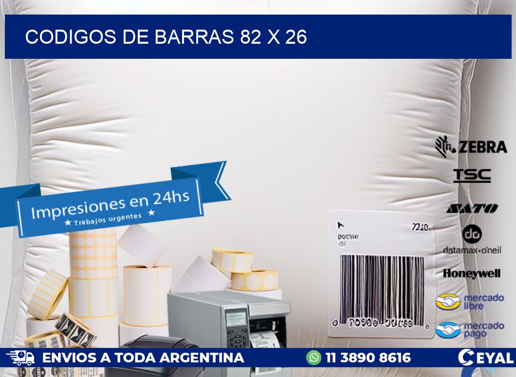 codigos de barras 82 x 26