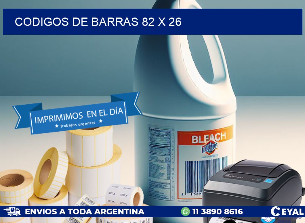 codigos de barras 82 x 26