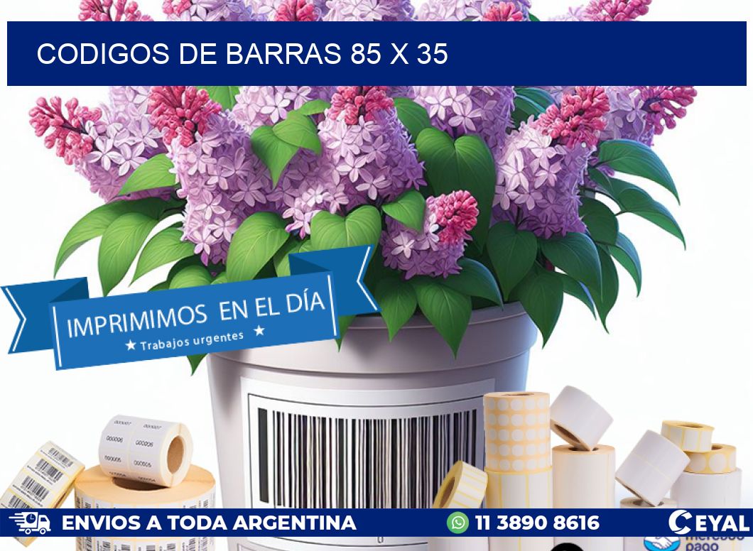 codigos de barras 85 x 35