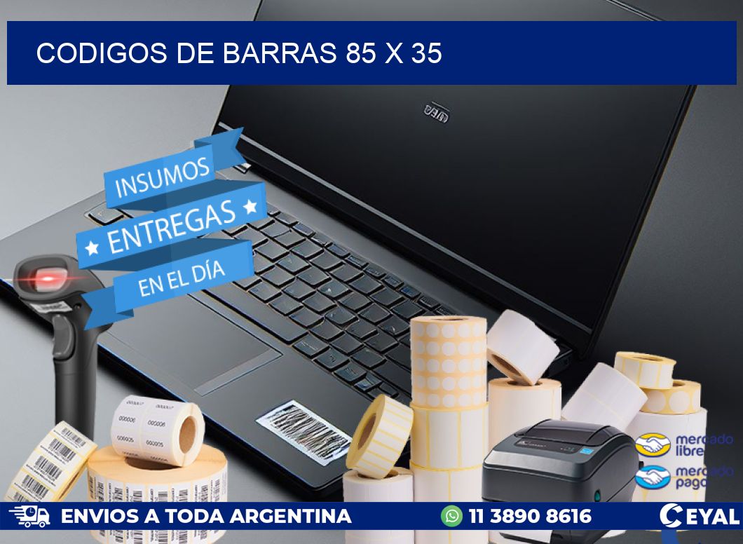 codigos de barras 85 x 35