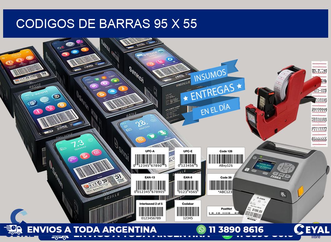 codigos de barras 95 x 55