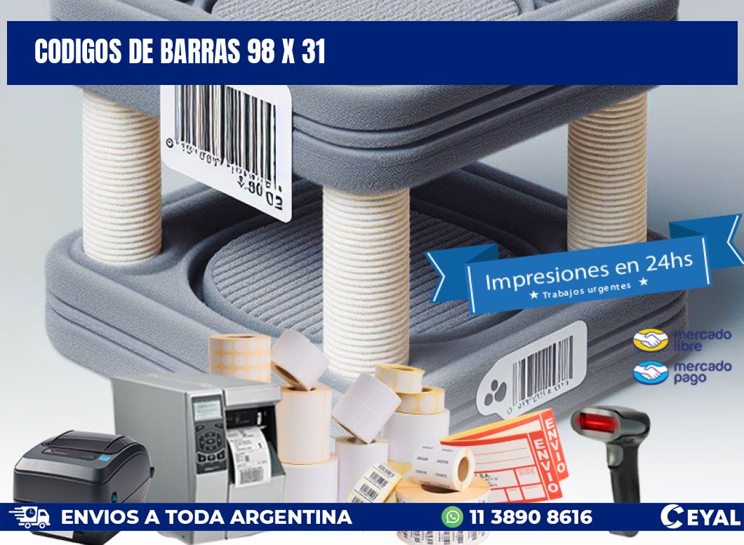 codigos de barras 98 x 31