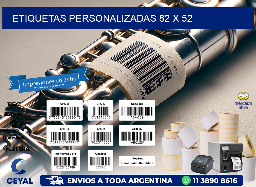 etiquetas personalizadas 82 x 52