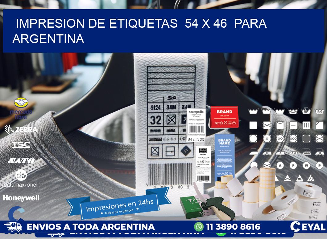 impresion de etiquetas 54 x 46 para argentina