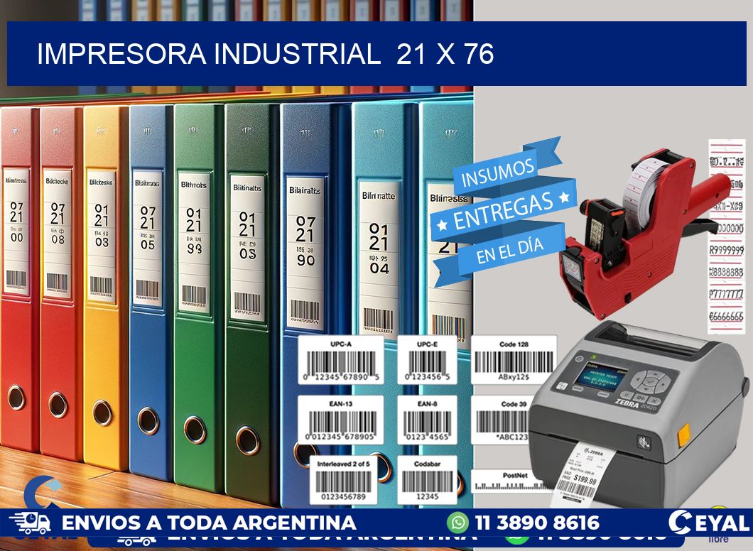 impresora industrial 21 x 76