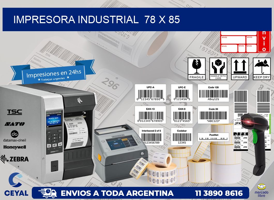 impresora industrial  78 x 85