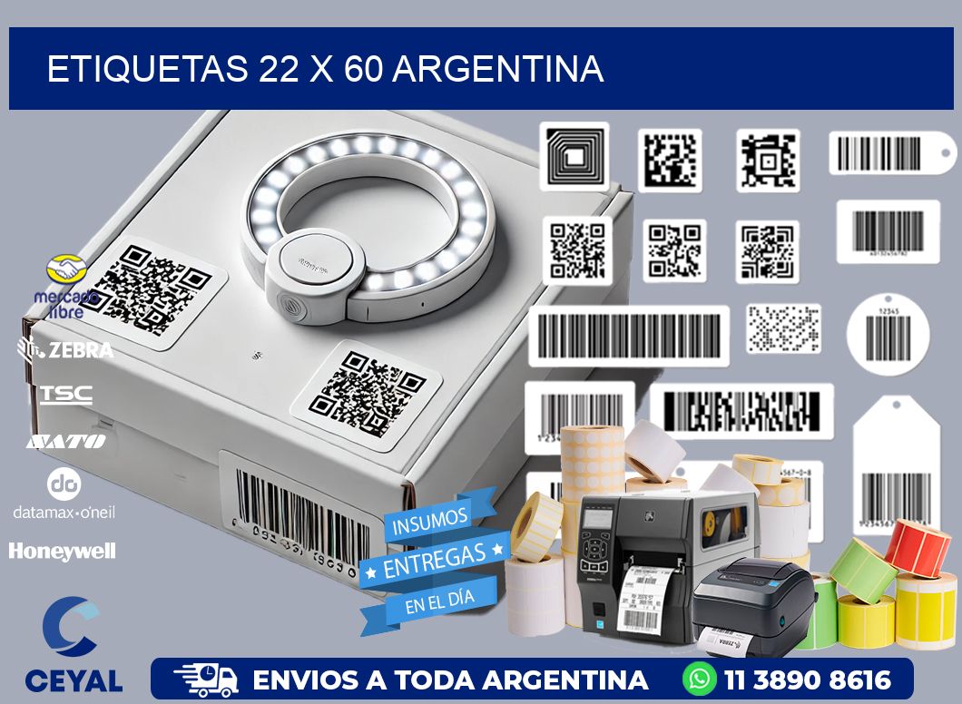 ETIQUETAS 22 x 60 ARGENTINA
