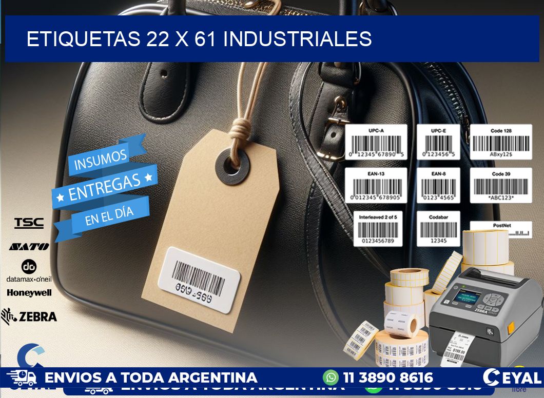 ETIQUETAS 22 x 61 INDUSTRIALES
