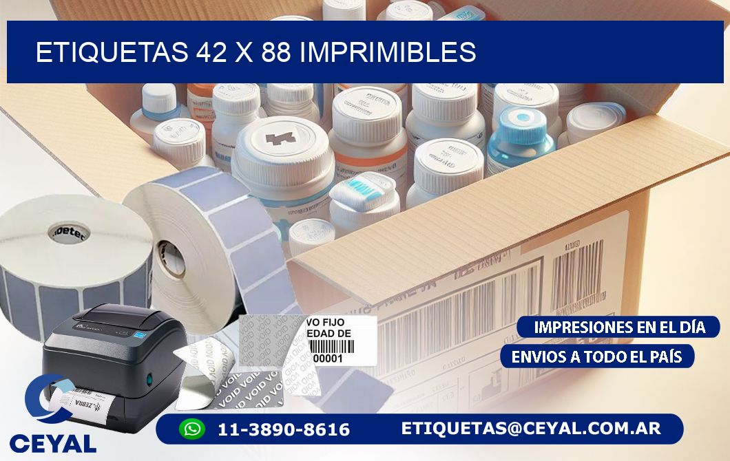 ETIQUETAS 42 x 88 IMPRIMIBLES
