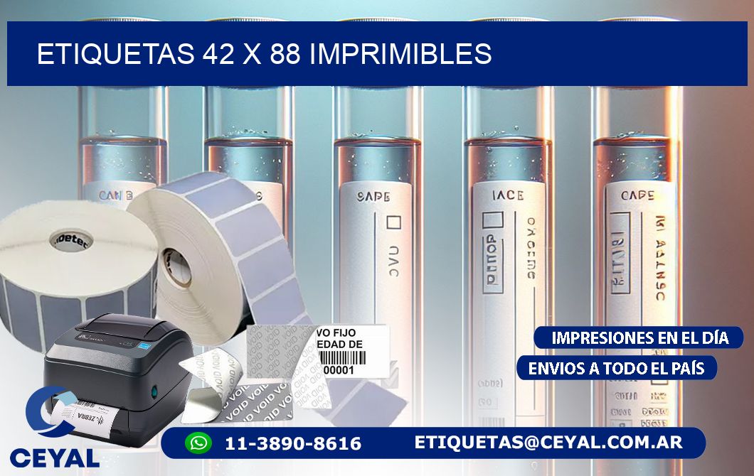 ETIQUETAS 42 x 88 IMPRIMIBLES