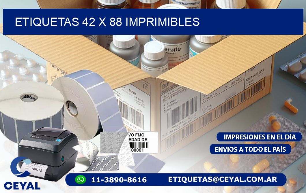 ETIQUETAS 42 x 88 IMPRIMIBLES