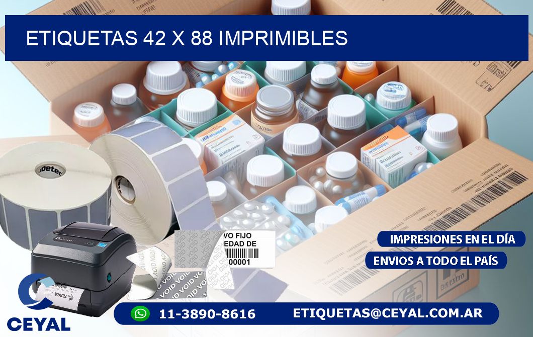 ETIQUETAS 42 x 88 IMPRIMIBLES