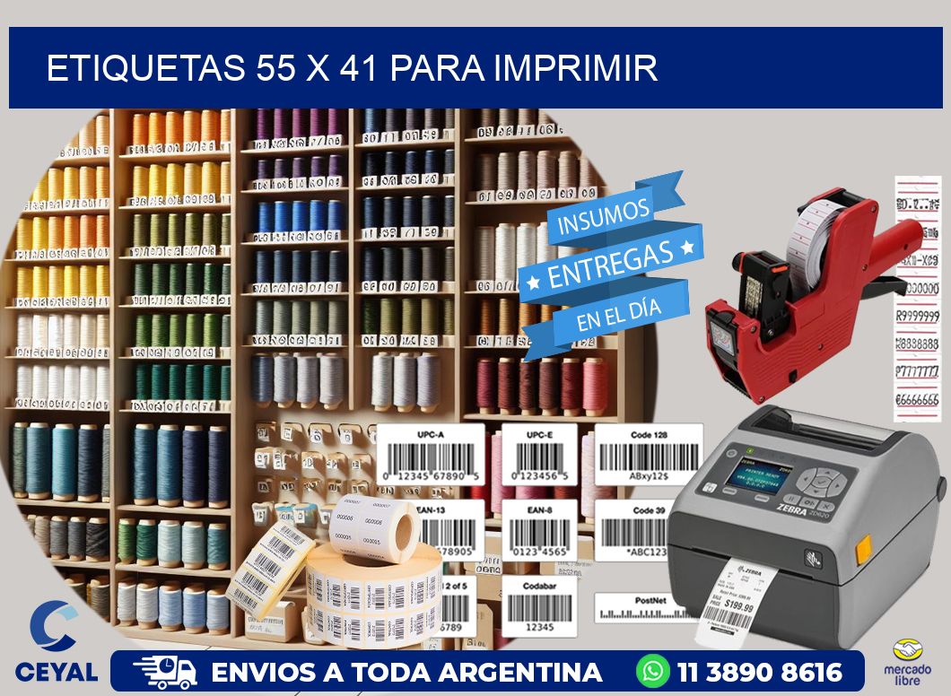 ETIQUETAS 55 x 41 PARA IMPRIMIR