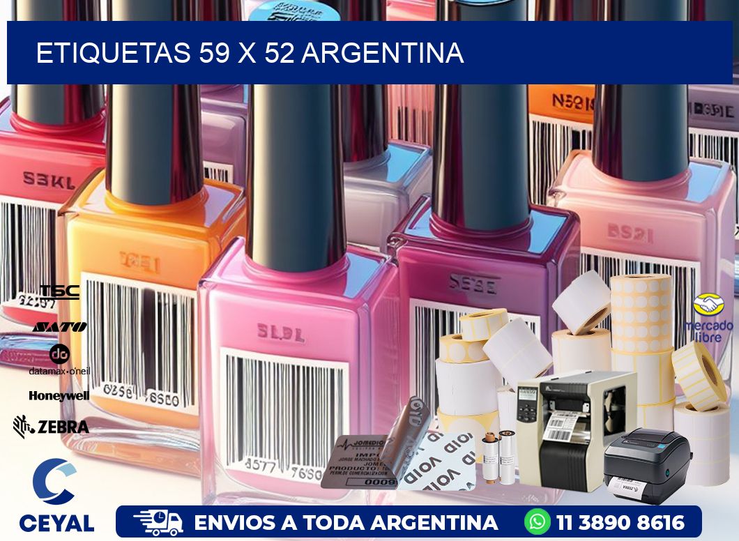 ETIQUETAS 59 x 52 ARGENTINA