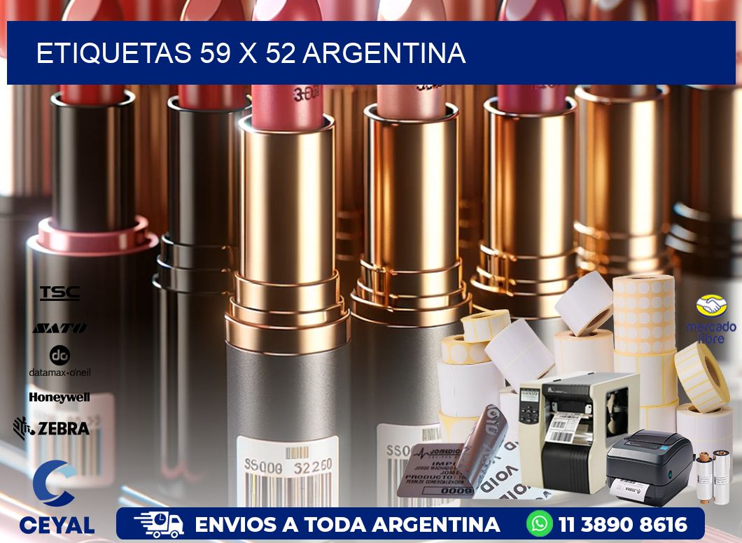 ETIQUETAS 59 x 52 ARGENTINA
