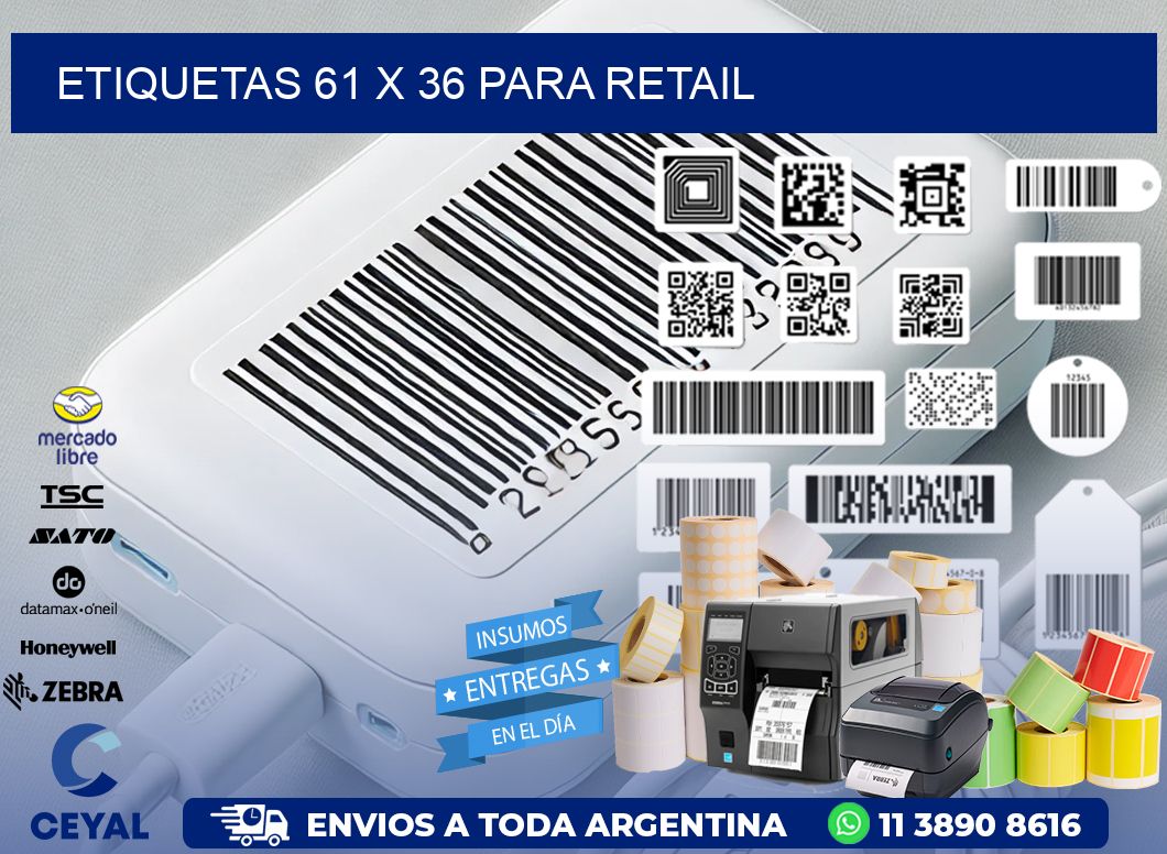 ETIQUETAS 61 x 36 PARA RETAIL