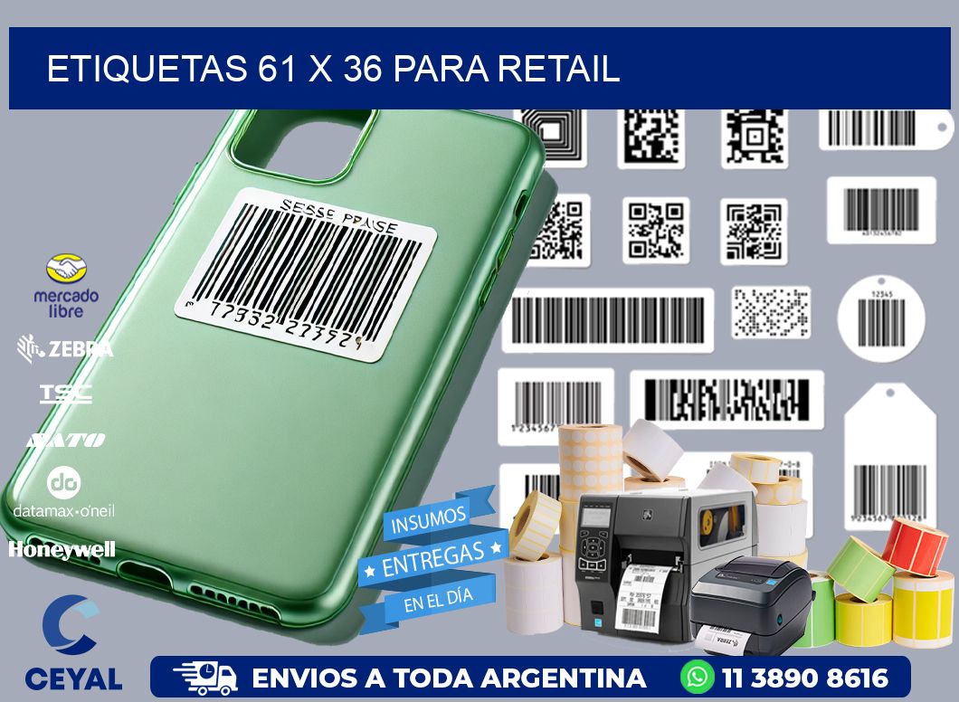 ETIQUETAS 61 x 36 PARA RETAIL