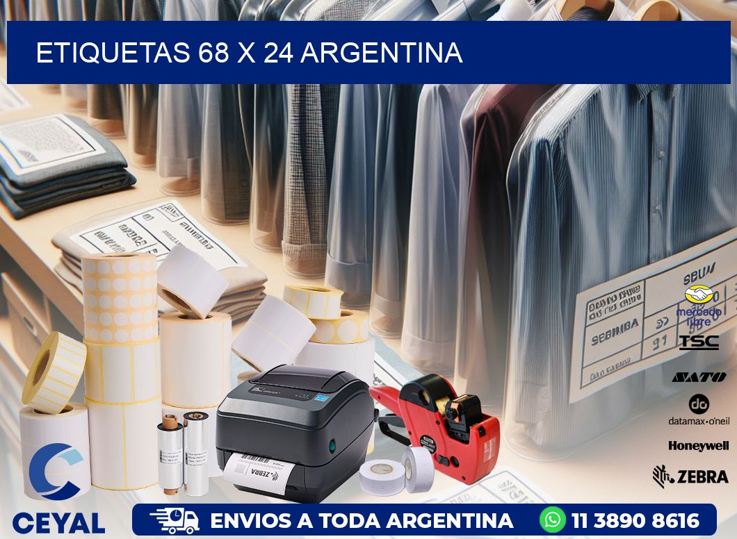 ETIQUETAS 68 x 24 ARGENTINA